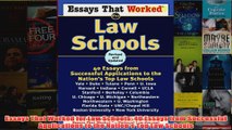 Download PDF  Essays That Worked for Law Schools 40 Essays from Successful Applications to the Nations FULL FREE