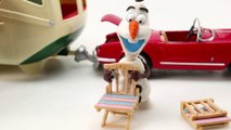 Olaf Pranks Elsa and Anna while Camping - Disney Frozen Movie Clips Stop-Motion Play Doh videos
