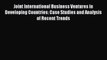 Download Joint International Business Ventures in Developing Countries: Case Studies and Analysis