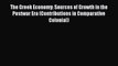 PDF The Greek Economy: Sources of Growth in the Postwar Era (Contributions in Comparative Colonial)