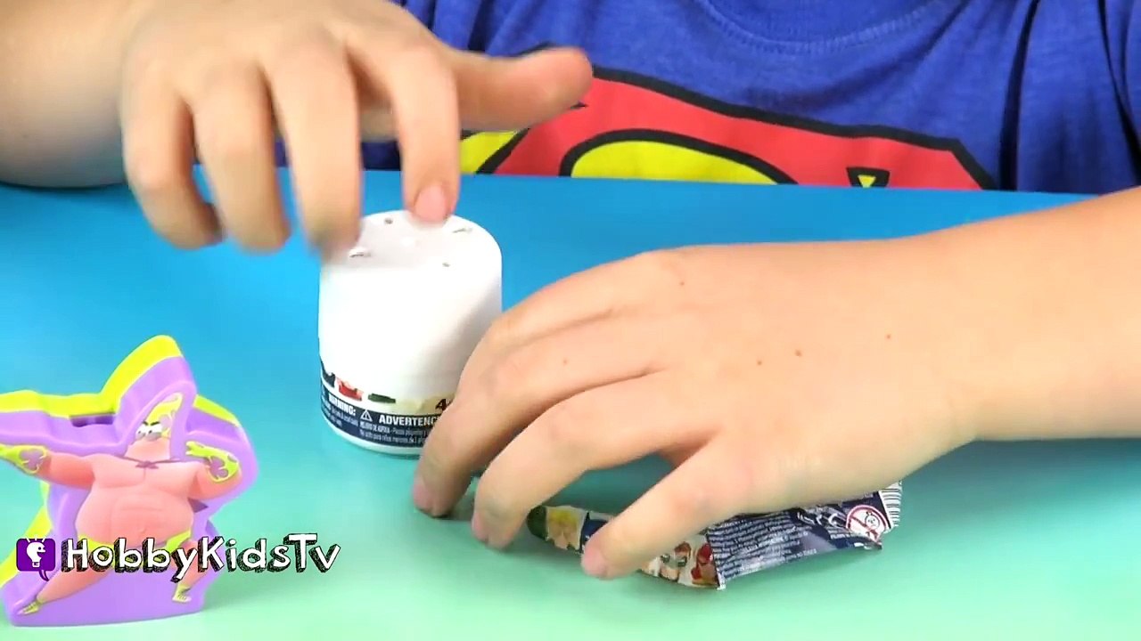 Paper Frog! Play-Doh SpongeBob Surprise Origami How-to DIY by HobbyKidsTV