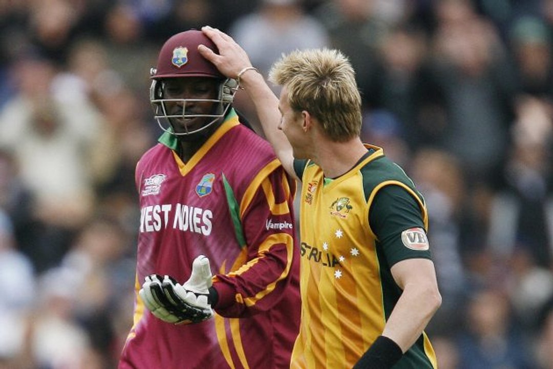 Chris Gayle V Brett Lee - Greatest 40 Moments - ICC World Twenty20 India 2016 International Cricket Council