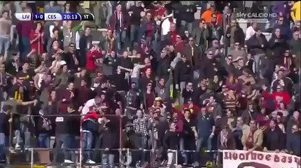 F Ceccherini Goal - Livorno 1-0  Cesena - Italy Serie B - 200216