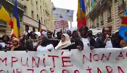 en direct de Paris les tchadiens et les africains sont sortis massivement
