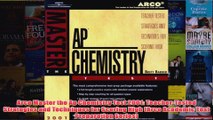 Download PDF  Arco Master the Ap Chemistry Test 2001 TeacherTested Strategies and Techniques for FULL FREE