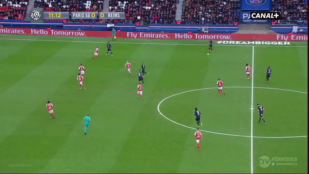1-0 Gregory van der Wiel - PSG v. Reims 20.02.2016 HD