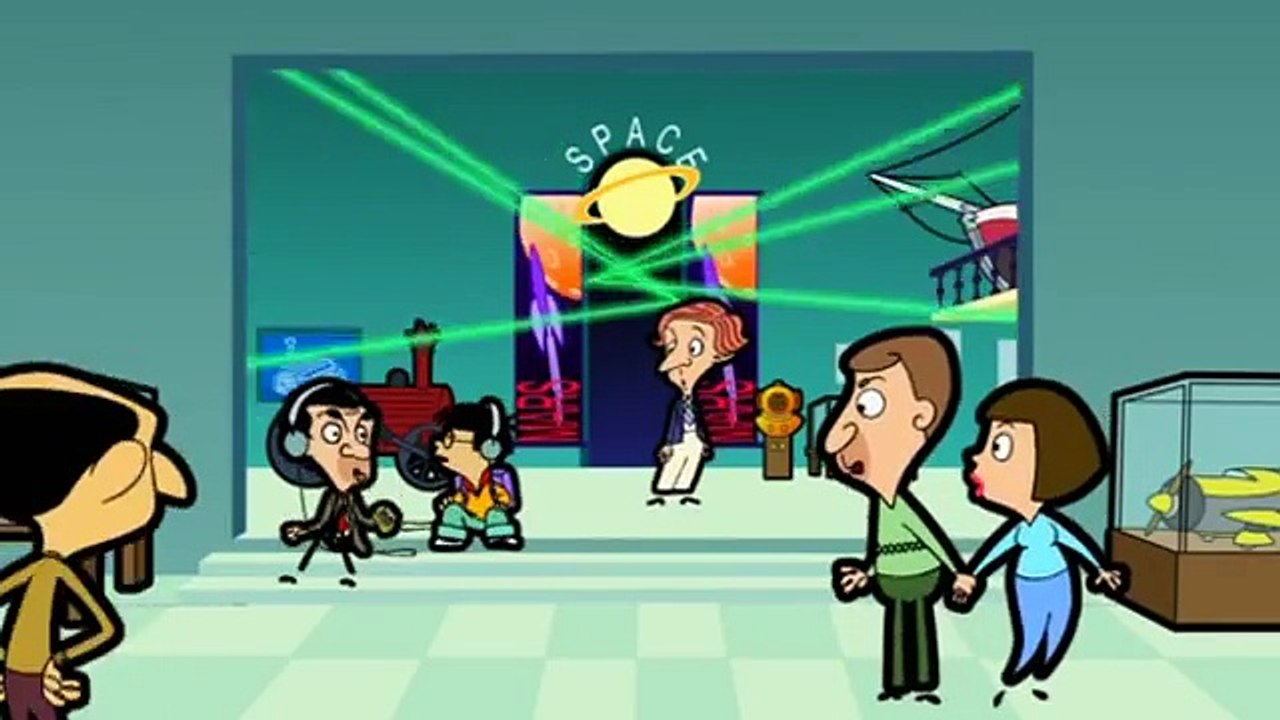 Mr Bean - Escaping the guard with Gadget Boy -- Flucht vor dem Wächter mit Gadget Kid