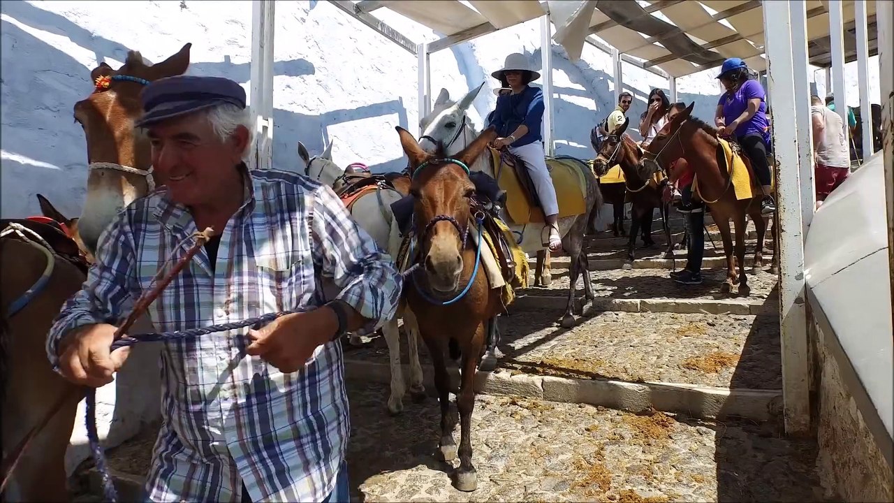 Amazing island Santorini in Greece Full HD