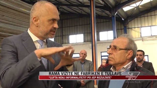 Rama vizitë në fabrikën e tullave - News, Lajme - Vizion Plus