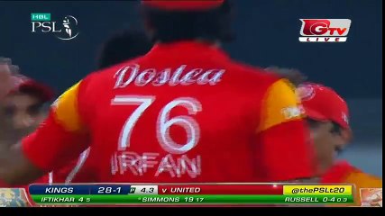 LMP Simmons out catch & ball Russell