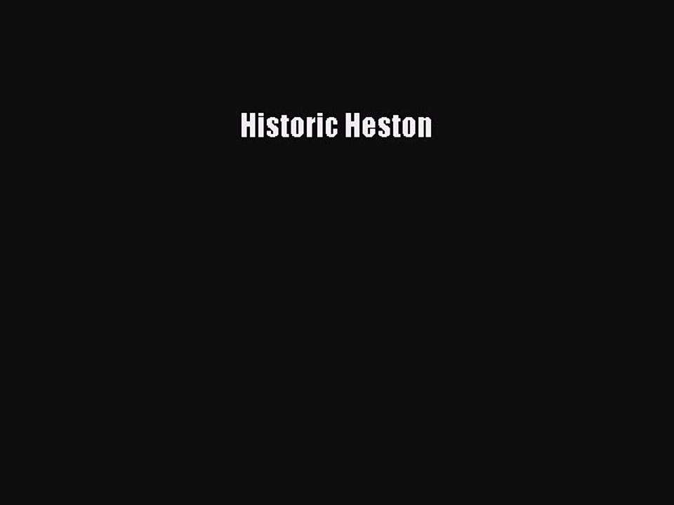 PDF Historic Heston  EBook