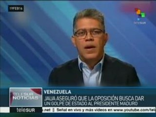 Venezuela: dip. Jaua asegura que oposición busca dar golpe de Estado
