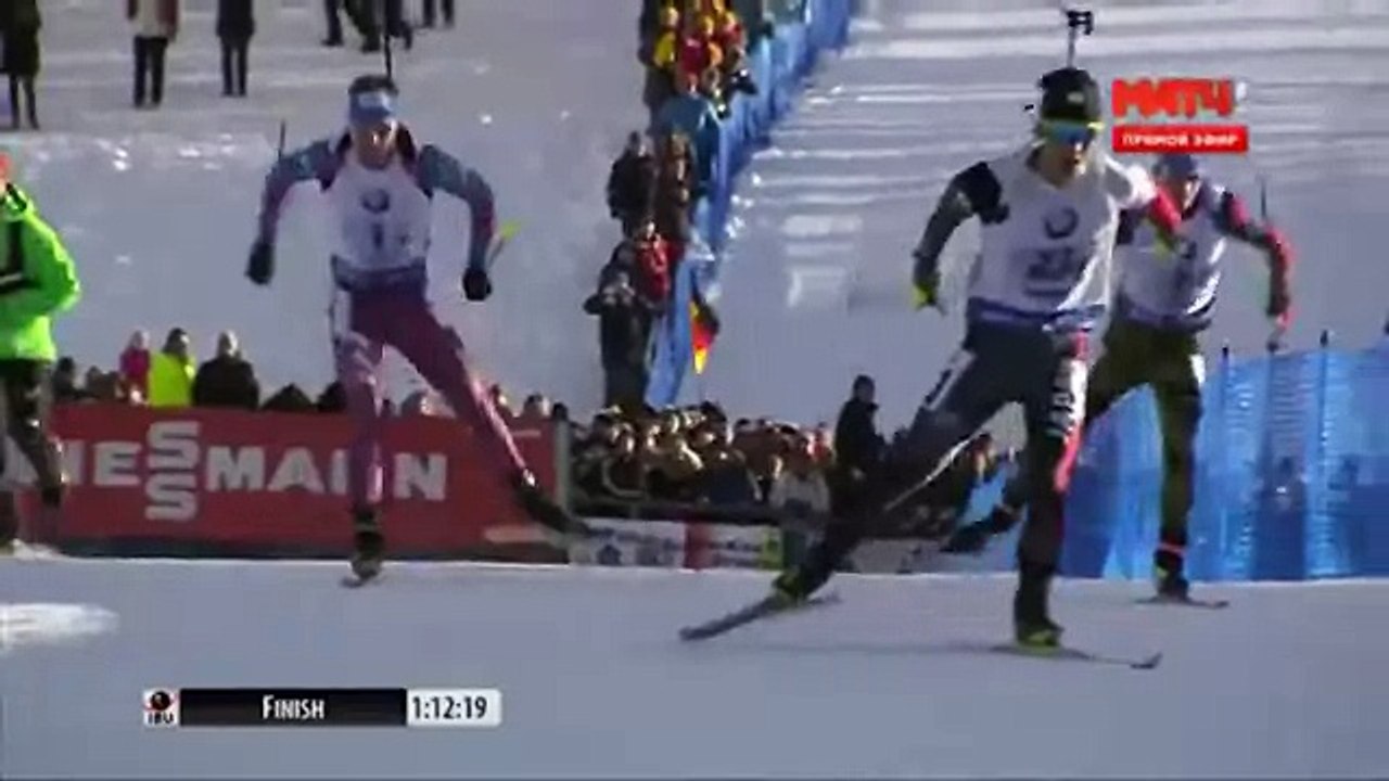 Биатлон. Супер-Финиш Антона Шипулина - Biatlon . The Finish Of Anton Shipulin