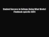 [PDF] Student Success in College: Doing What Works! (Textbook-specific CSFI) [Read] Full Ebook