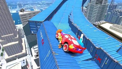 Disney Frozen Elsa, Woody Toy Story, with Lightning McQueen Cars Spiderman Nursery Rhymes