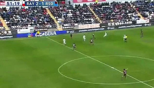Райо Вальекано 2 - 1 Реал Сосьедад обзор 2-го тайма гол на 55 мин 03.01.2016