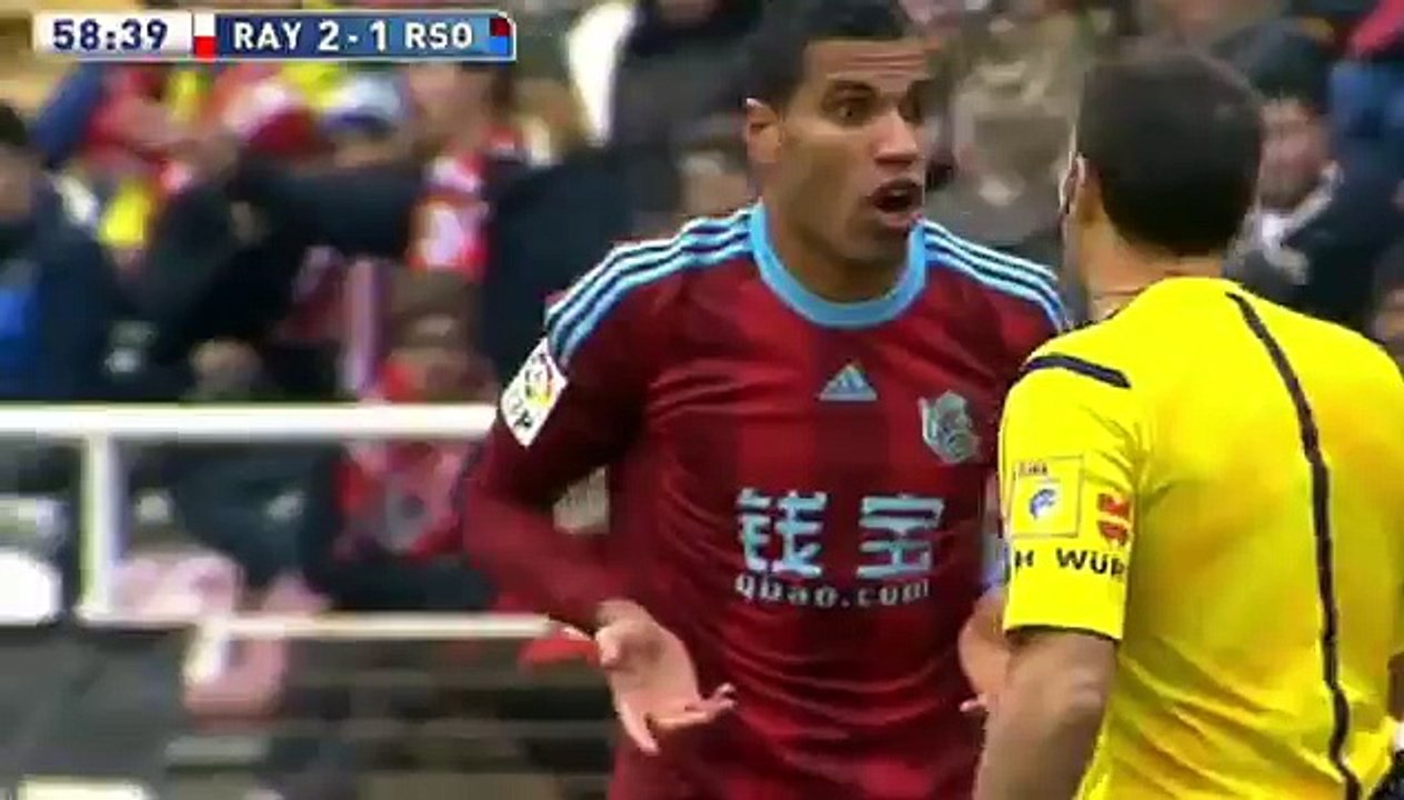 Райо Вальекано 2 - 2  Реал Сосьедад обзор 2-го тайма 65 мин матча 03.01.2016