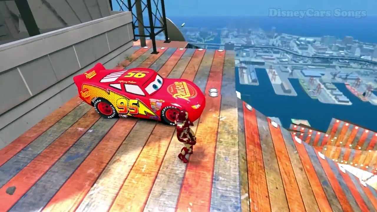 Iron Man & Disney Cars Custom Lightning McQueen having fun with Nursery Rhymes