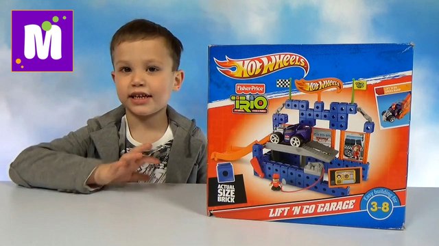 Хот Вилс конструктор с подъёмным механизмом и машинка Хот Вилс распаковка на канале Мистер Макс Hot Wheels set _ car