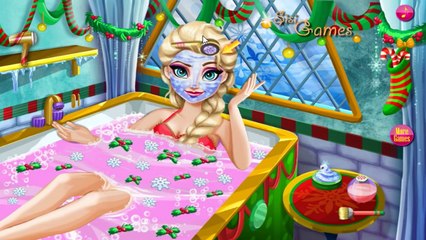 [Lets Play Baby Games] Disney Frozen Game - Frozen Elsa Christmas Spa Bath