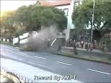 violent crash Mitsubishi lancer