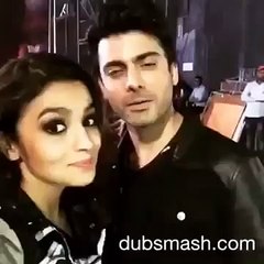 Alia Bhatt And Fawad Khan New Dubsmash Video