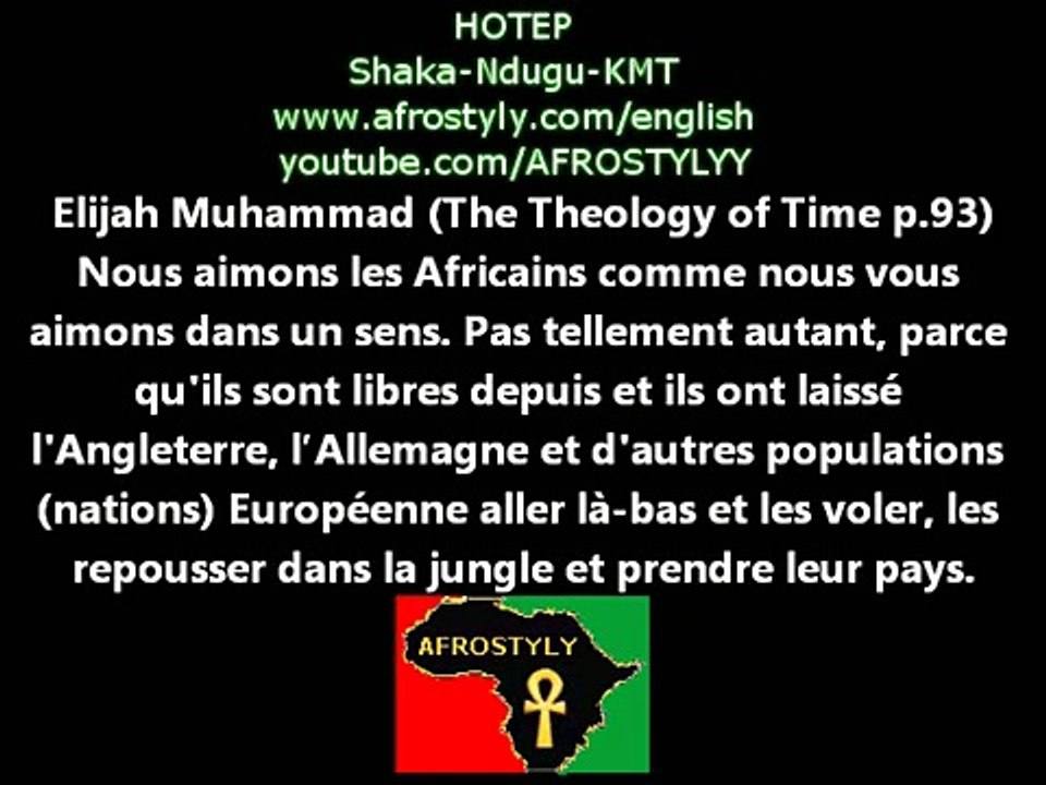 Moins damour pour les Africains