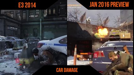 The Division - 2016 Gameplay vs E3 Demos Comparison 480p