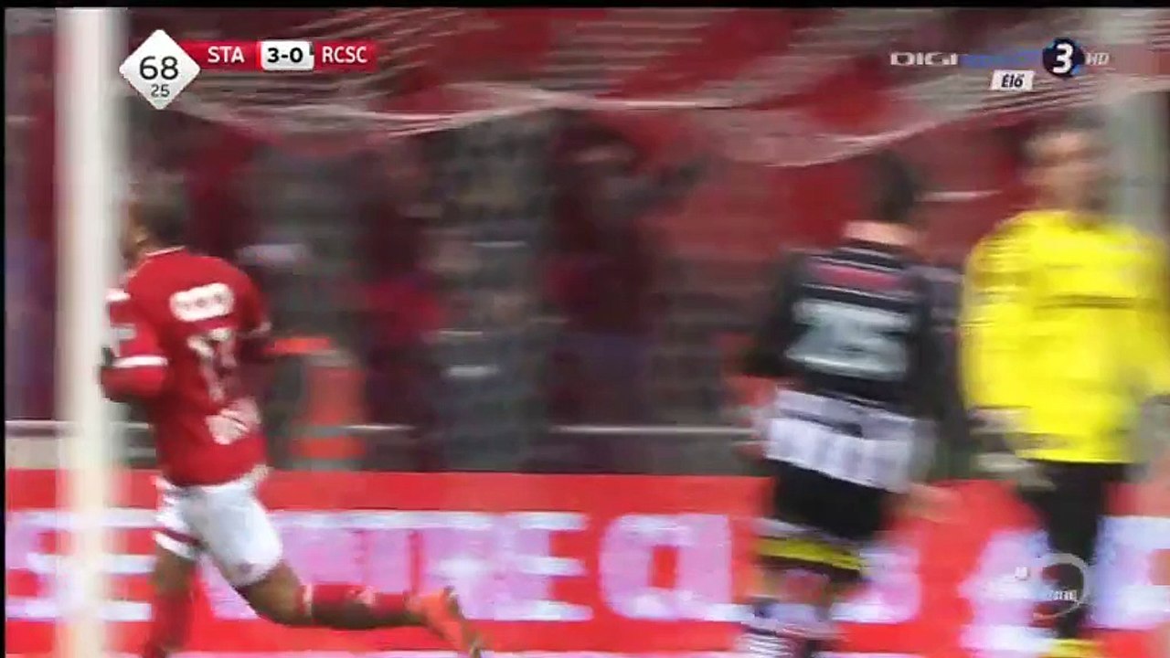 Aly Ndom Goal Standard Liège 3-0 Sporting Charleroi Jupiler Pro League 20.02.2016