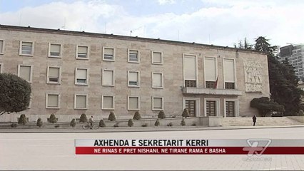 Axhenda e sekretarit Kerry në Tiranë - News, Lajme - Vizion Plus