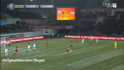 Yannis Salibur Goal HD - Lorient 0-2 Guingamp - 20-02-2016