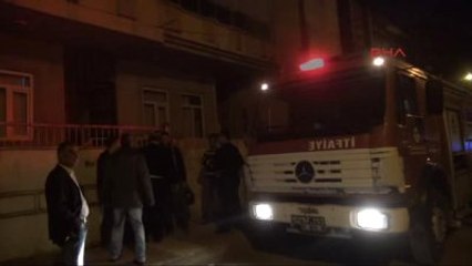 Adıyaman'da Yangında Mahsur Kalan Kadın Kurtarıldı