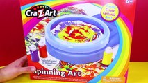 Cra-Z-Art Spinning Art Painting Set CHALLENGE Toy Review Kid Friendly Art Competition DisneyCarToys