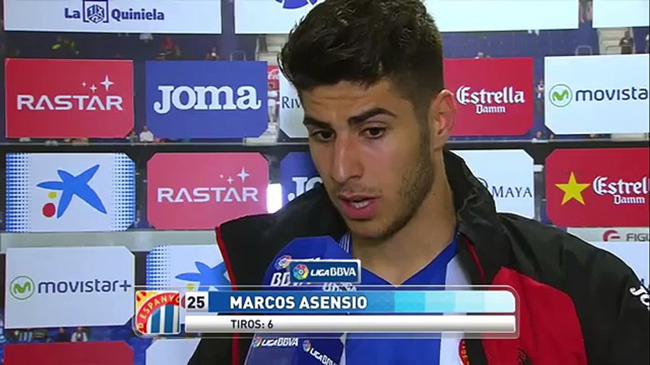 Entrevista a Asensio tras el RCD Espanyol (1-0) Deportivo de la Coruña (720p Full HD)