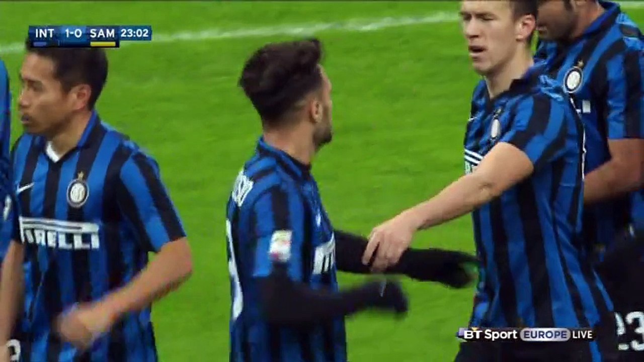 1-0 Danilo D'Ambrosio Goal Italy  Serie A - 20.02.2016, Inter Milano 1-0 Sampdoria