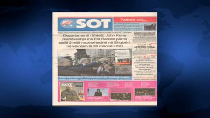 SHTYPI I DITES ME TITUJT KRYESORE TE GAZETAVE SHQIPTARE E E HENE 15  SHKURT 2016 LAJM