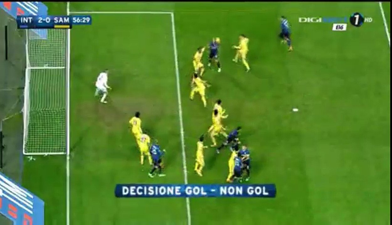 2-0  Miranda  Goal - Inter vs Sampdoria