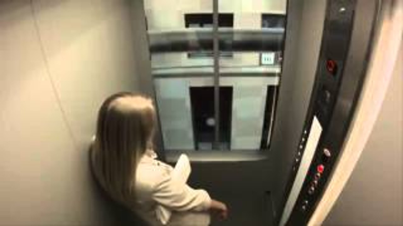 Fast Elevator Prank Beautiful Russian Girl