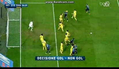 Miranda - Goal  HD  -   Inter 2-  0  Sampdoria     - 20/02/2016