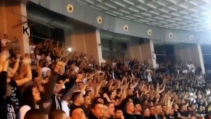 Delic atmosfere sa meca Partizan - Crvena zvezda // Kup Radivoja Koraca // 20 02 2016