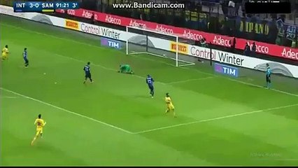 Fabio Quagliarella super Goal Inter 3-1 Sampdoria Serie a