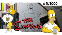Como dibujar a Homero Simpson | How to draw Homer Simpson