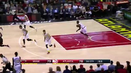 Dennis Schroder Buzzer-Beater - Heat vs Hawks - February, 2016 - NBA 2015-16 Season -