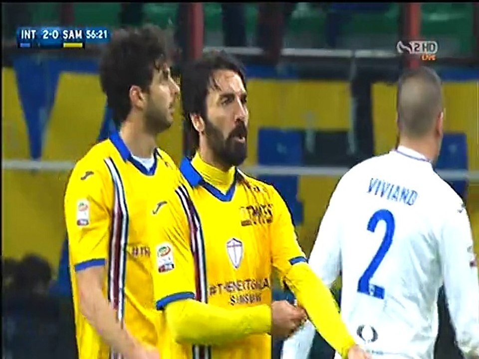 But Miranda à la 57' inter milan 2-0 samptpria