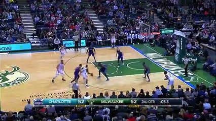 Giannis Antetokounmpo Denies Buzzer Beater - Hornets vs Bucks - Feb, 2016 - NBA 2015-16 Season -