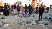 Libyans gather to see IS camp destroyed in US air strike
