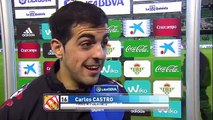 Entrevista a Carlos Castro tras el Real Betis (1-1) Sporting de Gijón (720p Full HD)