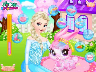 Frozen Elsa Pet Care - Disney princess Frozen Cartoot Game