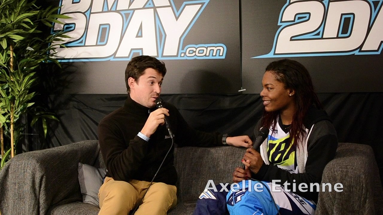 AXELLE ETIENNE - ITW - CAEN BMX INDOOR 2016