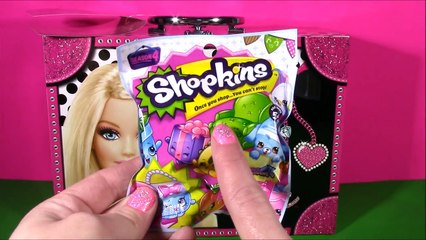 BARBIE Beauty Train Ca[ s e ]! Makeup! Gloss Shimmer Lotion Nail Polish! SHOPKINS FUN vidé